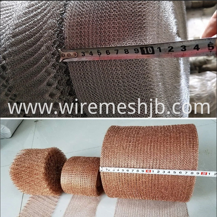 Gas Liquid Filter mesh Knitted Wire Mesh